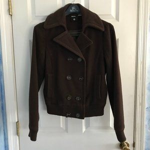 Brown Pea Coat/Bomber Jacket BDG Urban Outfitters